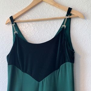 Vintage Scott McClintock Velvet Trumpet Gown